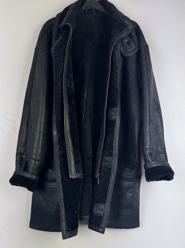 Real shearling sheepskin coat - shearling,