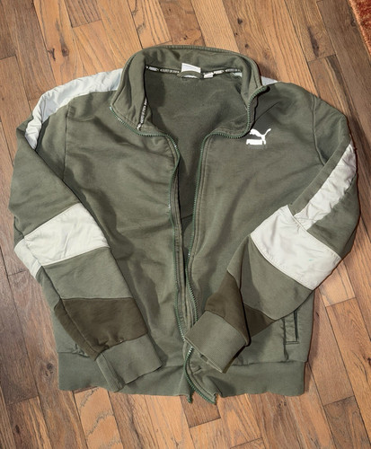 Puma men green white - men's, track