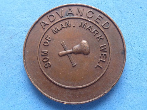 J40 masonic penny - masonic, 32mm