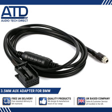 3.5mm AUX Input Cable for BMW E39 E60 E61 X5 E53 Z4 CD53 Radio 12-Pin Adapter