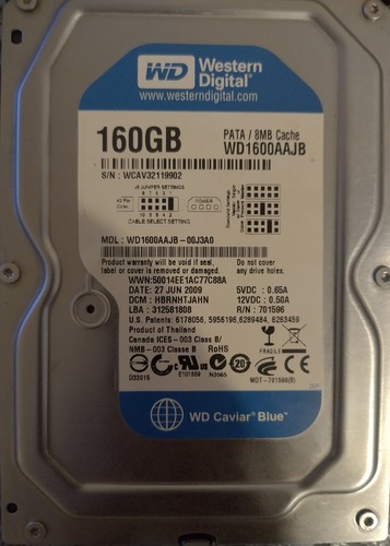 Western digital 160gb - western, (7200