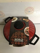 KitchenCraft World of Flavours Pasta Pot with Strainer, 4 Litres (7 Pints) - Red