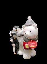 The Spirit Of Christmas Polar Bear With Penguins LED Decoration