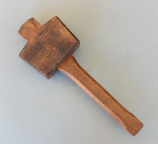 Vintage Wooden Mallet Carving Gouge Chisel Carpentry Stone Masons