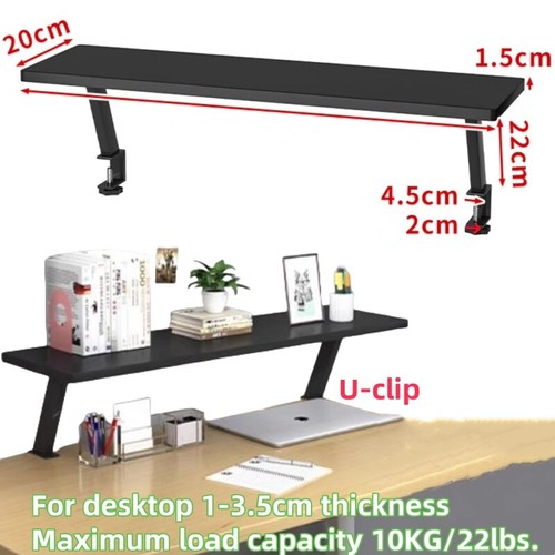 Desk shelf monitor clamp - shelf,