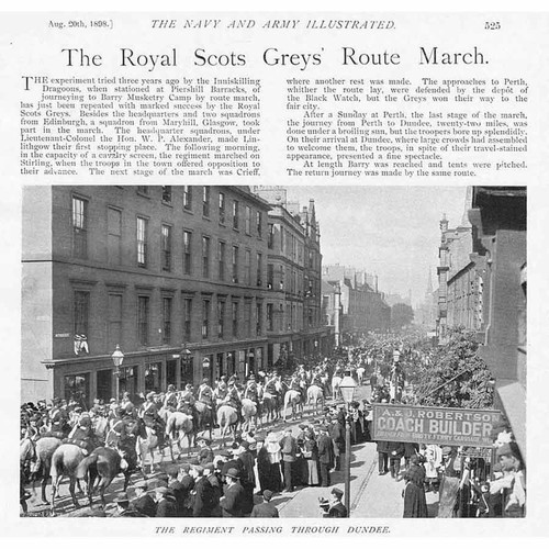 The royal scots greys - scots, passing