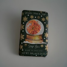 Asquith & Somerset WINTER PINE & SAGE Soap Bar 300g 3D Snow Globe Wrap