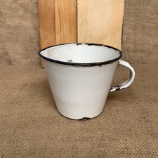 Enamel measuring jug antique - enamel,