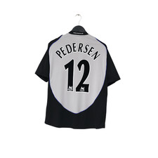 2005/06 PEDERSEN #12 Blackburn Rovers Vintage Lonsdale Away Football Shirt (M)