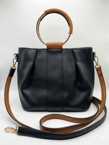 Black tan hobo faux - tan,