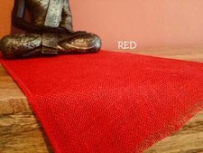 RED Rustic Burlap Jute Runners