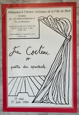Exhibition Poster Jean Cocteau Delegation To The Artistic Action Of Paris 1987