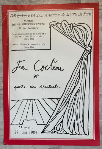 Exhibition poster jean cocteau - exhibition,