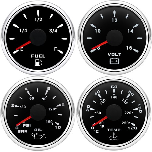 Gauge set 52mm fuel level - set,