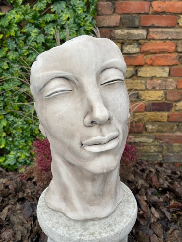 Concrete face statue cement - concrete,