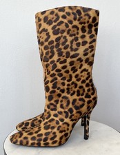 NEW ZARA LETHER LEOPARD PRINT
