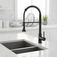 High Arc Matte Black Kitchen