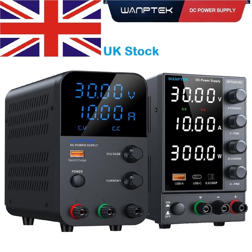 Lab adjustable power supply - power, dc