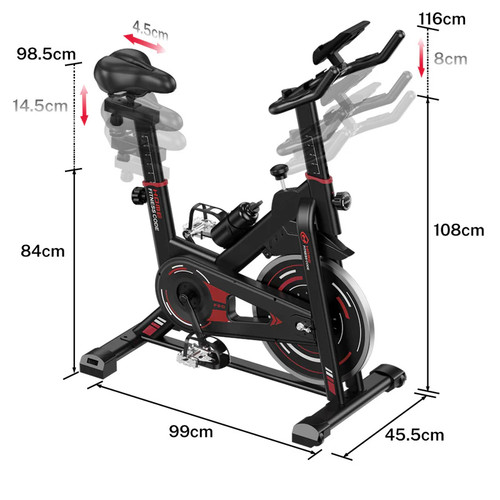 Home fitness black - black, red