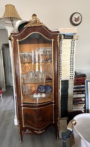 French antique curio cabinet - antique,
