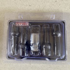 BLACK 35MM LONG LOCKING WHEEL BOLTS FITS VW AUDI SEAT SKODA AFTERMARKET M14x1.5