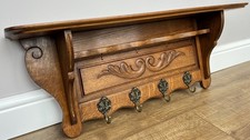 French Vintage Coat Rack Oak 4