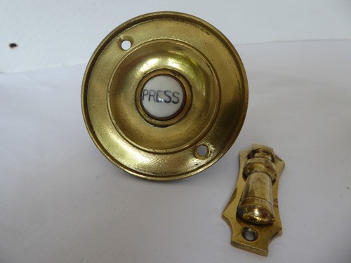 Antique brass ceramic - , door