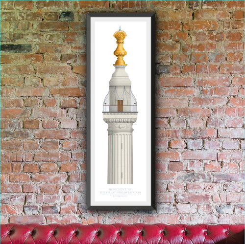 The monument london - the,