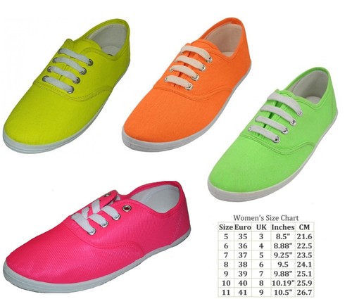Women sneakers canvas lace - canvas,