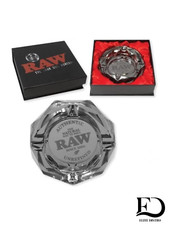 RAW GLASS ASHTRAY -DARK SIDE
