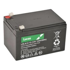 PAIR - 2 X Lucas 12V 12AH (14AH) MOBILITY VEHICLE WHEELCHAIR & SCOOTER BATTERIES