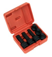 1/2" Drive SPLINE BIT IMPACT SOCKET SET M14 M16 M18 Triple Square 12 Point