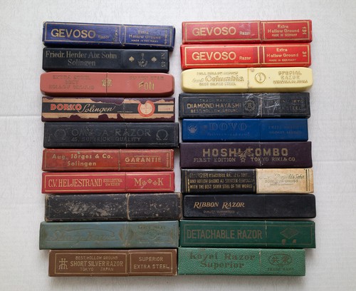 Straight razor box lot hoshi - lot,