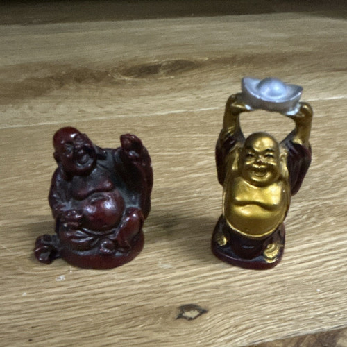 Laughing buddha resin - 2x,