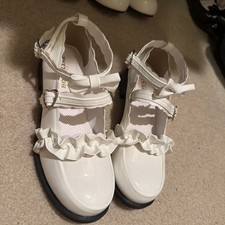  White lolita shoes