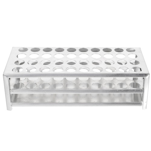 Aluminum test tube - test, rack