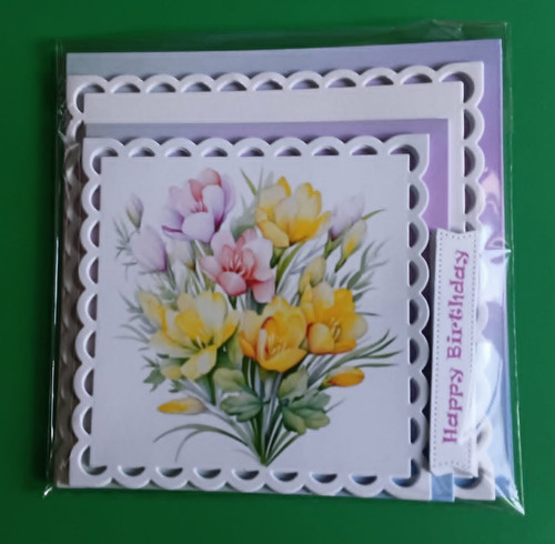 Card making birthday toppers - card,
