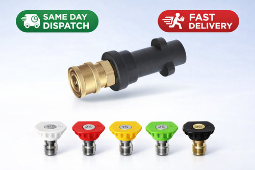 Quick release pressure washer - release,