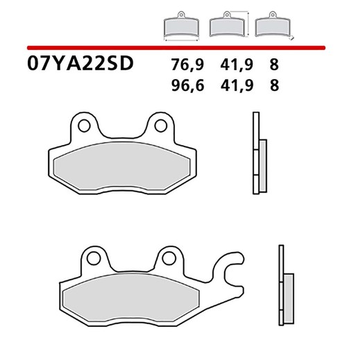 Brembo front brake pads - brembo, kit