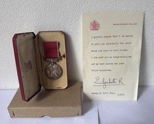 BEM British Empire Medal Civilian Award, letter from Queen & London Gazette page