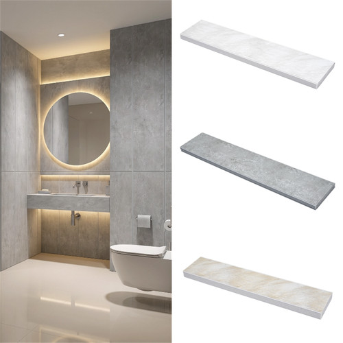 8pc pvc marble shower - wet, wall