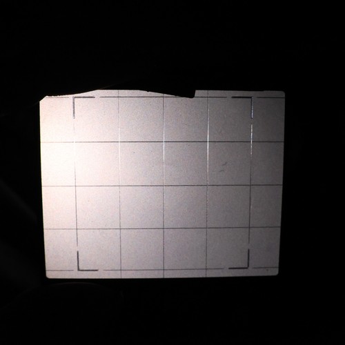 Bronica etr focusing screen - focusing,