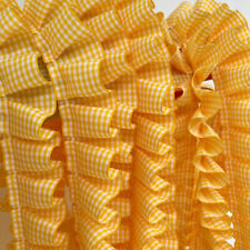 Grid Fabric Fringe Flounce