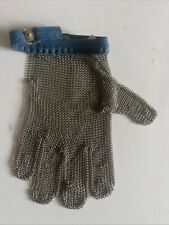 STAHL /STEEL Butchers Chainmail Glove, Size L, Adjustable Press Button Strap VGC