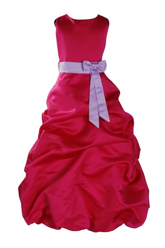 Hot pink flower girl - hot,