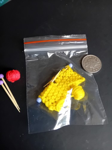 Dolls house miniature yellow - dolls,
