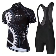2pc Mens Cycling Jersey Bib
