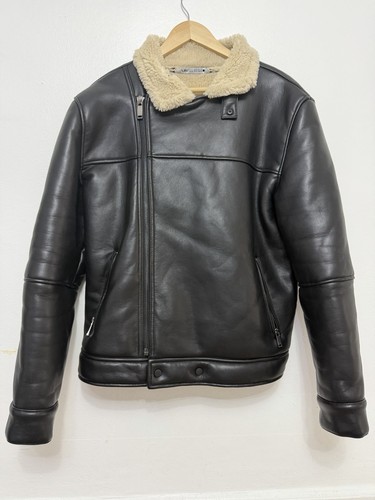 Zara men faux leather - zara,