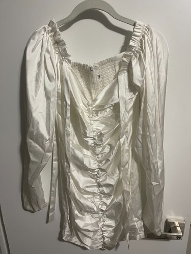 White smocked off - white, off-shoulder