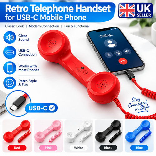 Retro telephone handset for - retro,